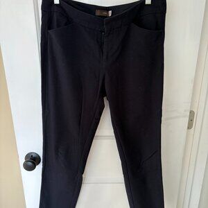 Navy cropped dress pants